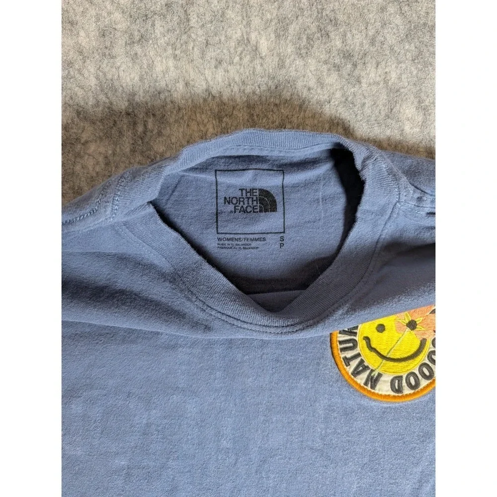 The North Face Womens T Shirt Nature is‎ Good Graphic Top Blue S - Picture 5 of 7